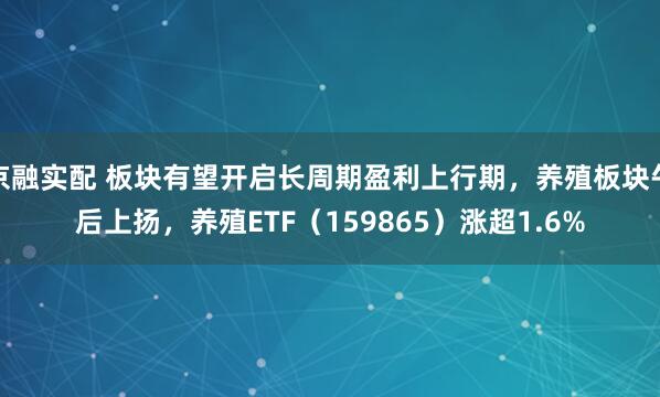 京融实配 板块有望开启长周期盈利上行期，养殖板块午后上扬，养殖ETF（159865）涨超1.6%