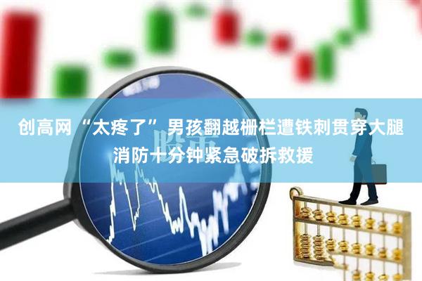 创高网 “太疼了” 男孩翻越栅栏遭铁刺贯穿大腿 消防十分钟紧急破拆救援